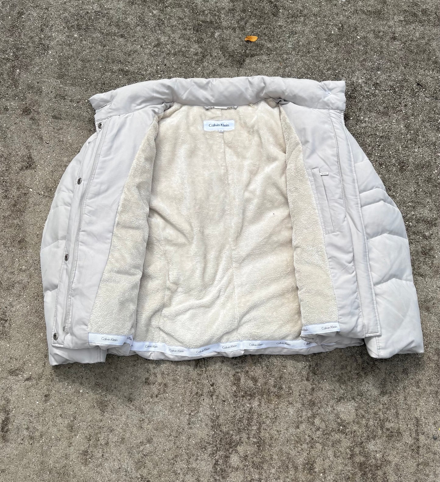CALVIN KLEIN FLEECE LINED PUFFER